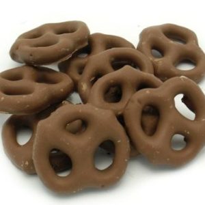 pile of Chocolate Covered Mini Pretzels