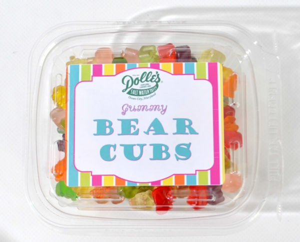 1/2 lb container mini gummy bear cubs
