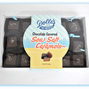 box of Dolle's®Chocolate Covered Sea Salt Caramels
