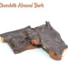 Dark Chocolate Almond Bark broken in half