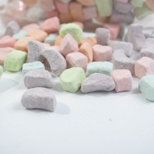 close up of assorted Dehydrated Marshmallows