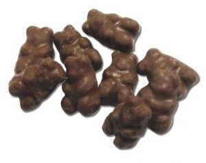 group of Chocolate Covered Gummy Bears