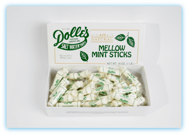 open box of 1 lb box of Dolle's® Mellow Mint