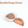 2 Milk Chocolate Orange Creams with one cut in half