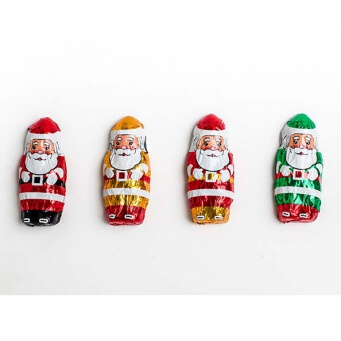 assortment of Foiled Chocolate Mini Santas