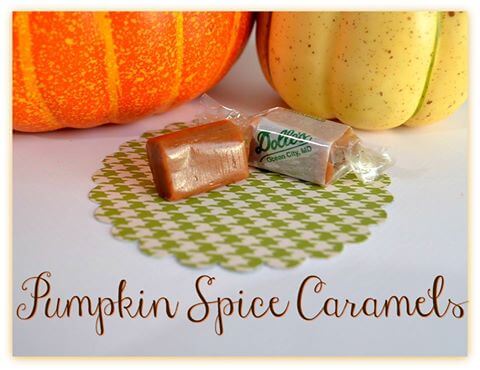 unwrapped and wrapped Pumpkin Spice Caramels