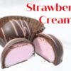 2 Strawberry Creams with one cut in half