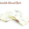 White Chocolate Almond Bark broken in half